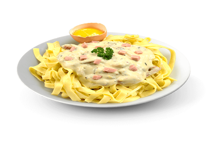 TAGLIATELLES CARBONARA